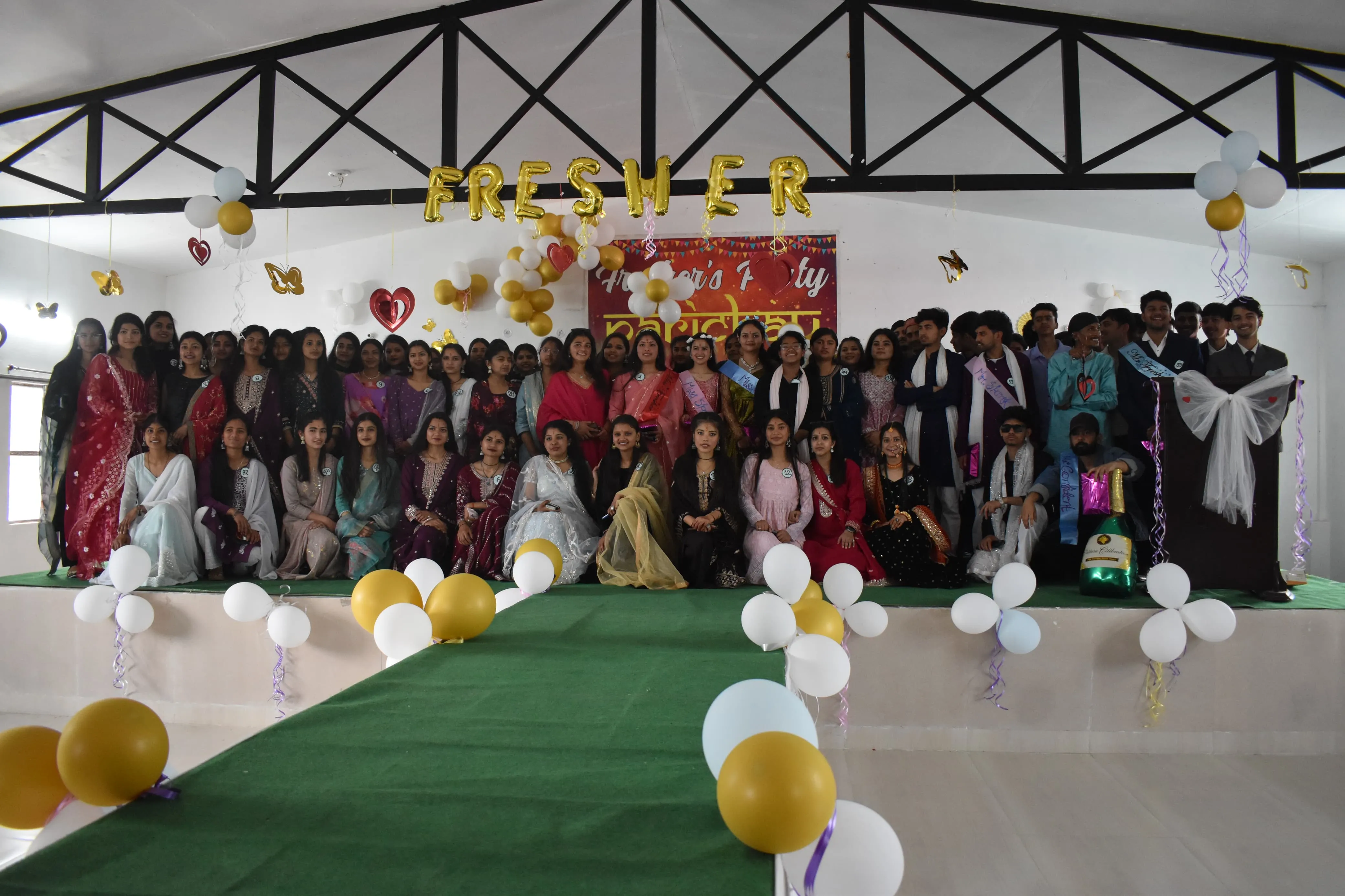 Freshers party group photograph
